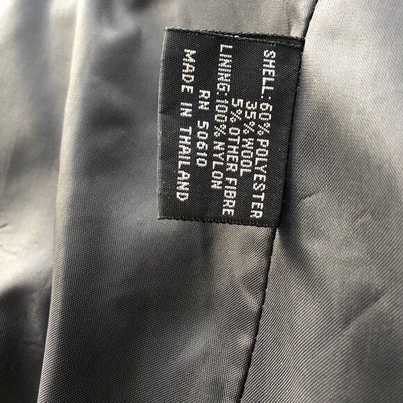 Vtg Sasson Womens Power Professional Suit 80s Single Breast Jacket Skirt Sz 6/7 - Picture 9 of 9